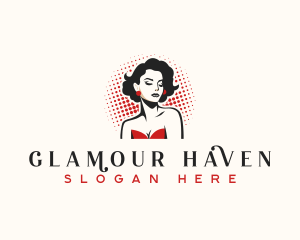 Retro Pinup Fashion logo design