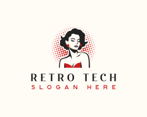 Retro Pinup Fashion logo design