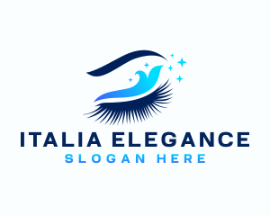 Elegant Eyelash Cosmetics logo design