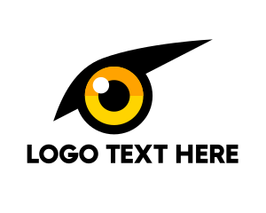 Black Eye - Yellow Bird Eye logo design