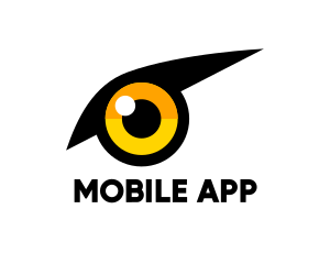 Black Eye - Yellow Bird Eye logo design