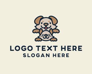 Animal Shelter - Cat Dog Veterinary logo design