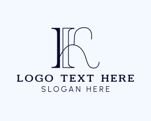 Writer - Fancy Business Letter K logo design