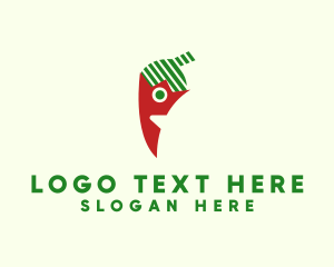 Red Vegetable - Chili Pepper Spice logo design