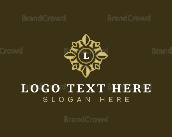 Leaves Floral Pattern Logo