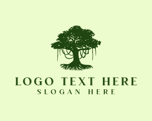 Tree Plant Agriculture Logo