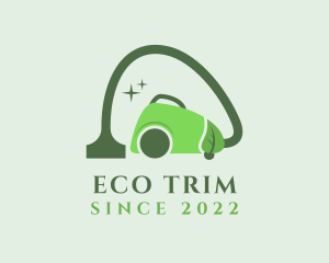 Green Eco Clean Vacuum  logo design