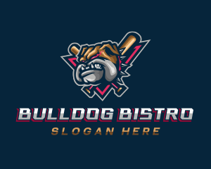 Bulldog Baseball Team logo design