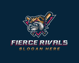 Bulldog Baseball Team logo design