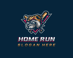 Bulldog Baseball Team logo design