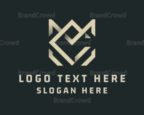 Geometric Royalty Crown Logo