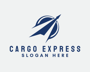 Express Blue Arrow logo design
