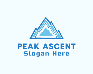 Climb - Snow Ice Mountain logo design