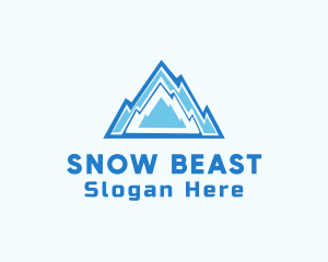 Snow Ice Mountain  logo design