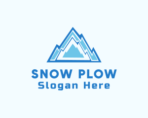 Snow Ice Mountain  logo design