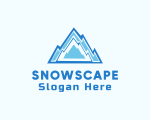 Snow - Snow Ice Mountain logo design