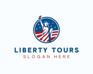 Statue Of Liberty - USA Political Liberty logo design