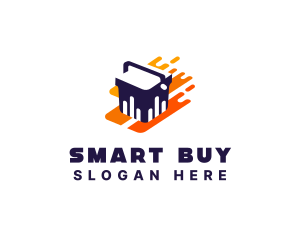 Buy - Shopping Cart Basket logo design