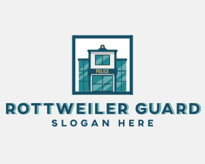 Police Station Building logo design