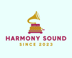 Music - Cake Music Phonograph logo design