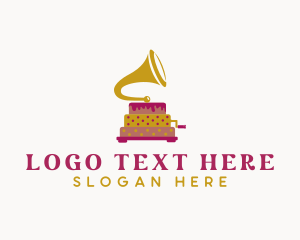 Cake - Phonograph Pastry Cake logo design