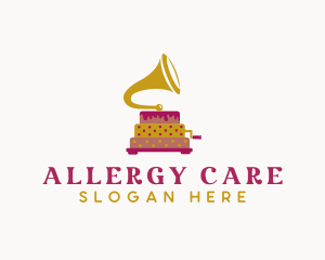 Phonograph Pastry Cake logo design