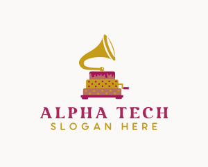 Phonograph Pastry Cake logo design