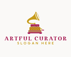 Phonograph Pastry Cake logo design