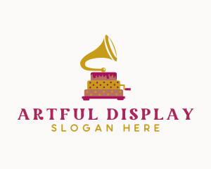 Phonograph Pastry Cake logo design