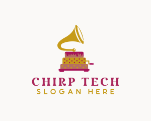 Phonograph Pastry Cake logo design