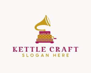 Phonograph Pastry Cake logo design