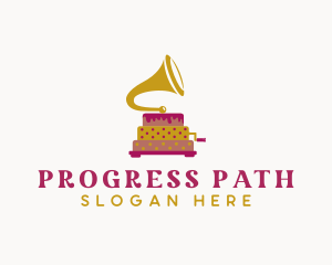 Phonograph Pastry Cake logo design