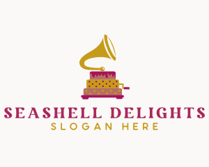 Phonograph Pastry Cake logo design