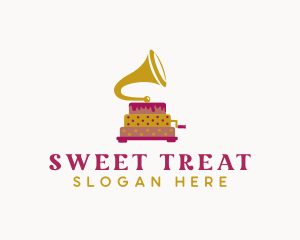 Phonograph Pastry Cake logo design