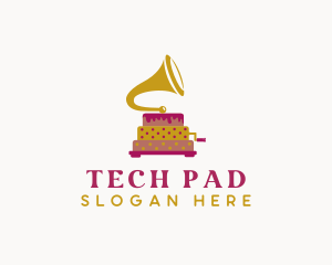 Phonograph Pastry Cake logo design