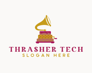 Phonograph Pastry Cake logo design