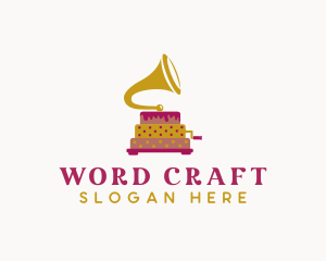 Phonograph Pastry Cake logo design