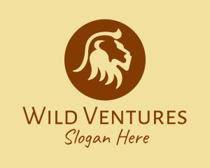 Wild - Brown Wild Lion logo design
