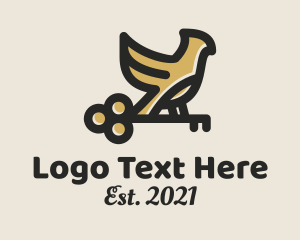 Animal - Bird Key Locksmith logo design