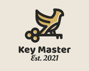 Unlock - Bird Key Locksmith logo design