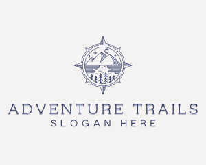 Outdoor Compass Adventure logo design