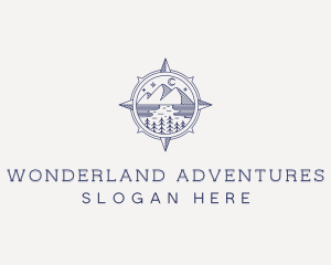 Outdoor Compass Adventure logo design