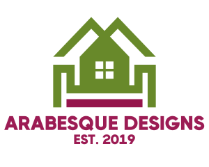 Double Roof House logo design