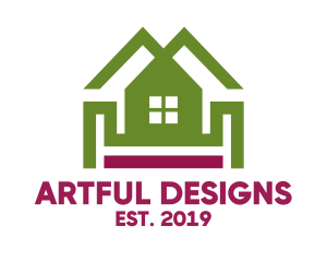 Double Roof House logo design