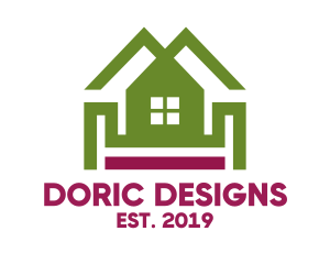 Double Roof House logo design