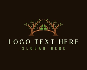 Plant - Nature Tree House logo design