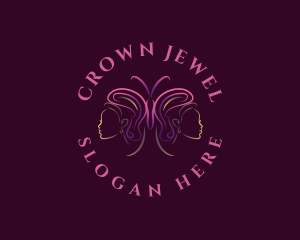 Headdress - Butterfly Lady Headdress logo design