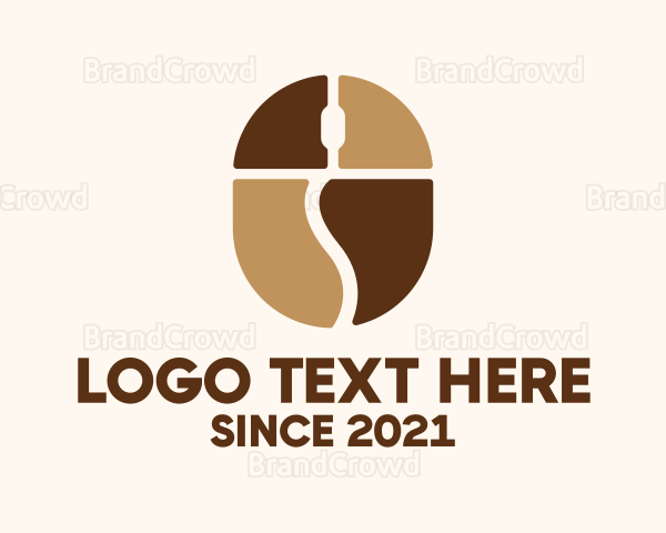 Coffee Bean Mouse Logo