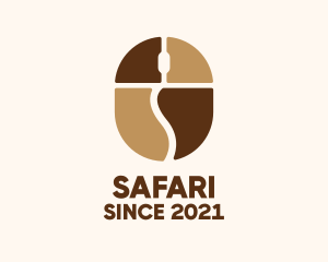 Cafe - Coffee Bean Mouse logo design