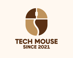 Coffee Bean Mouse  logo design